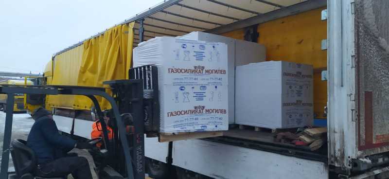 Газобетон Могилевский Газосиликат D400 600х375х250 мм фото 1