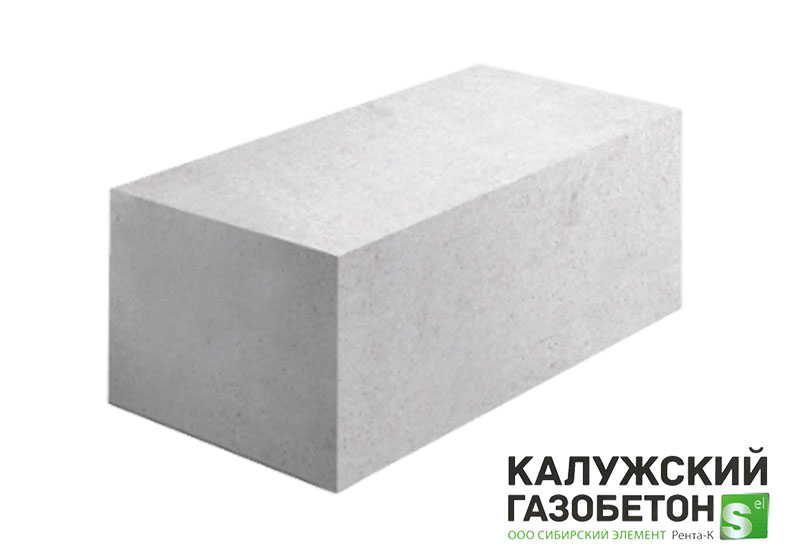 Газобетонный блок стеновой Калужский D400 625х250х200 B2.5 фото 0